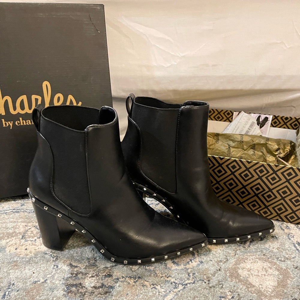 black boots with studs